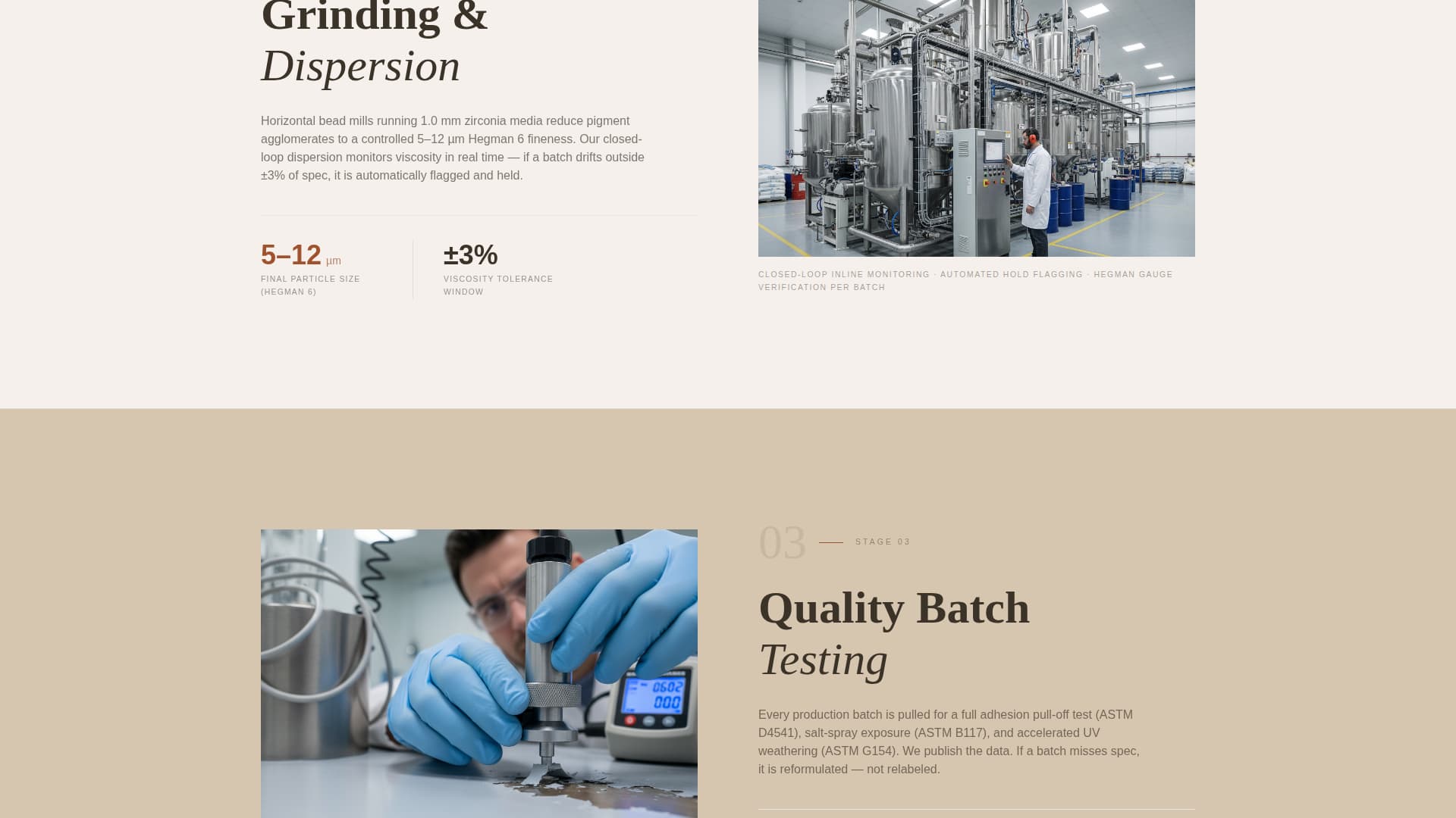 Pigment - Proven Coatings Landing Page Template