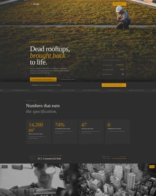 Green Roof Installation Commercial Website Template