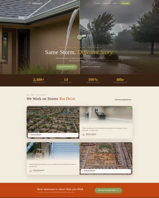 Gutter Installation & Replacement Website Template