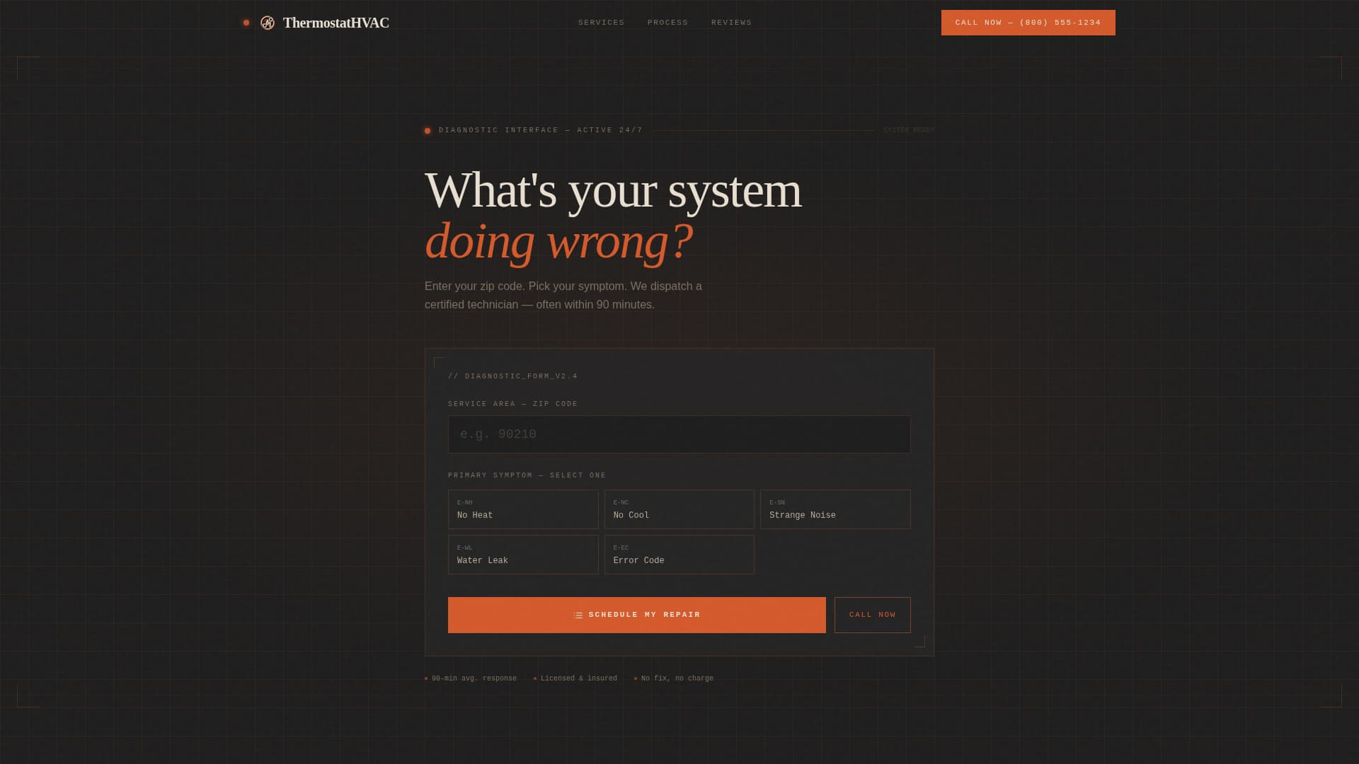 Thermostat — Certified Climate Control Landing Page Template