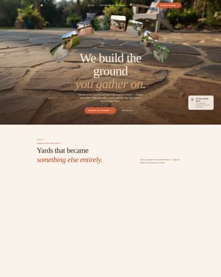 Flagstone - Timeless Hardscaping Landing Page Template