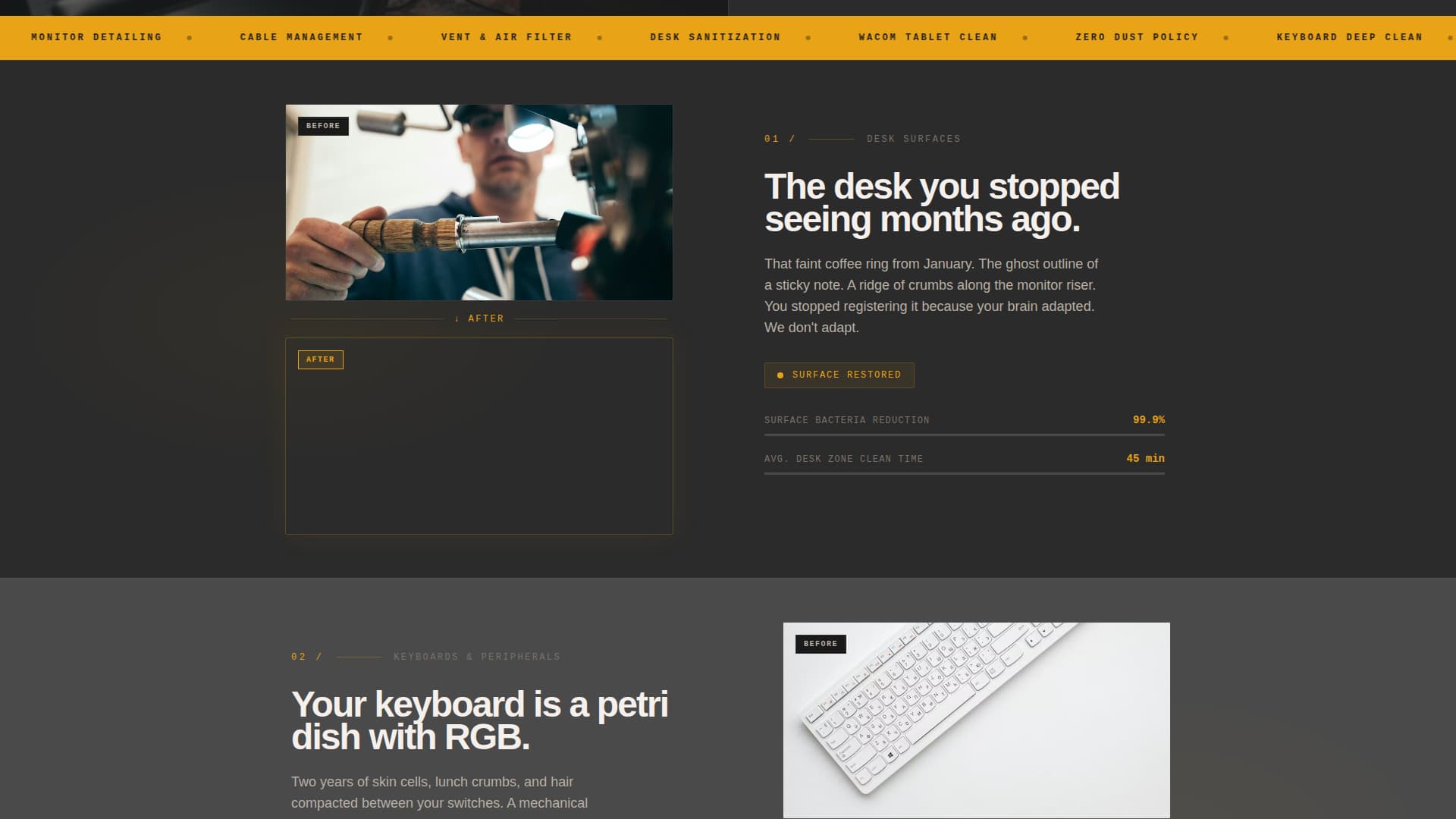 Scrub - Spotless Homeoffice Landing Page Template