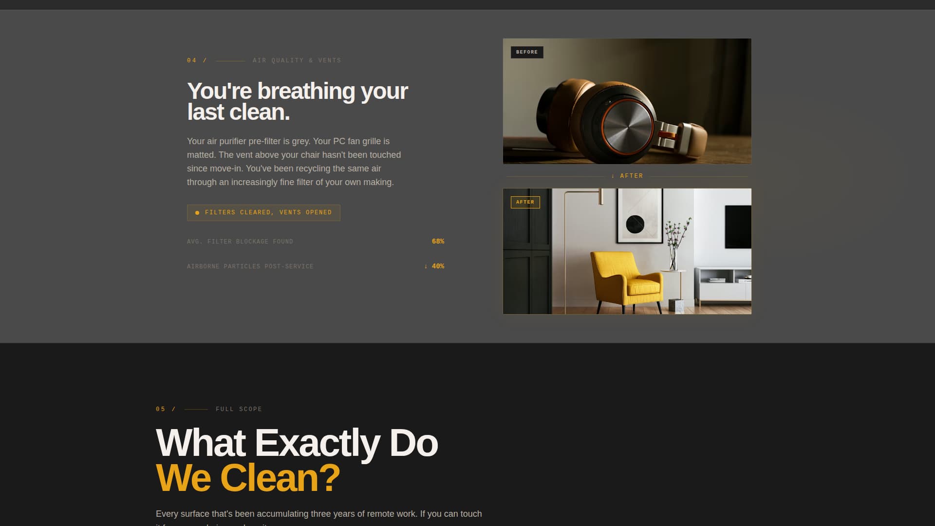Scrub - Spotless Homeoffice Landing Page Template