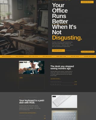 Scrub - Spotless Homeoffice Landing Page Template