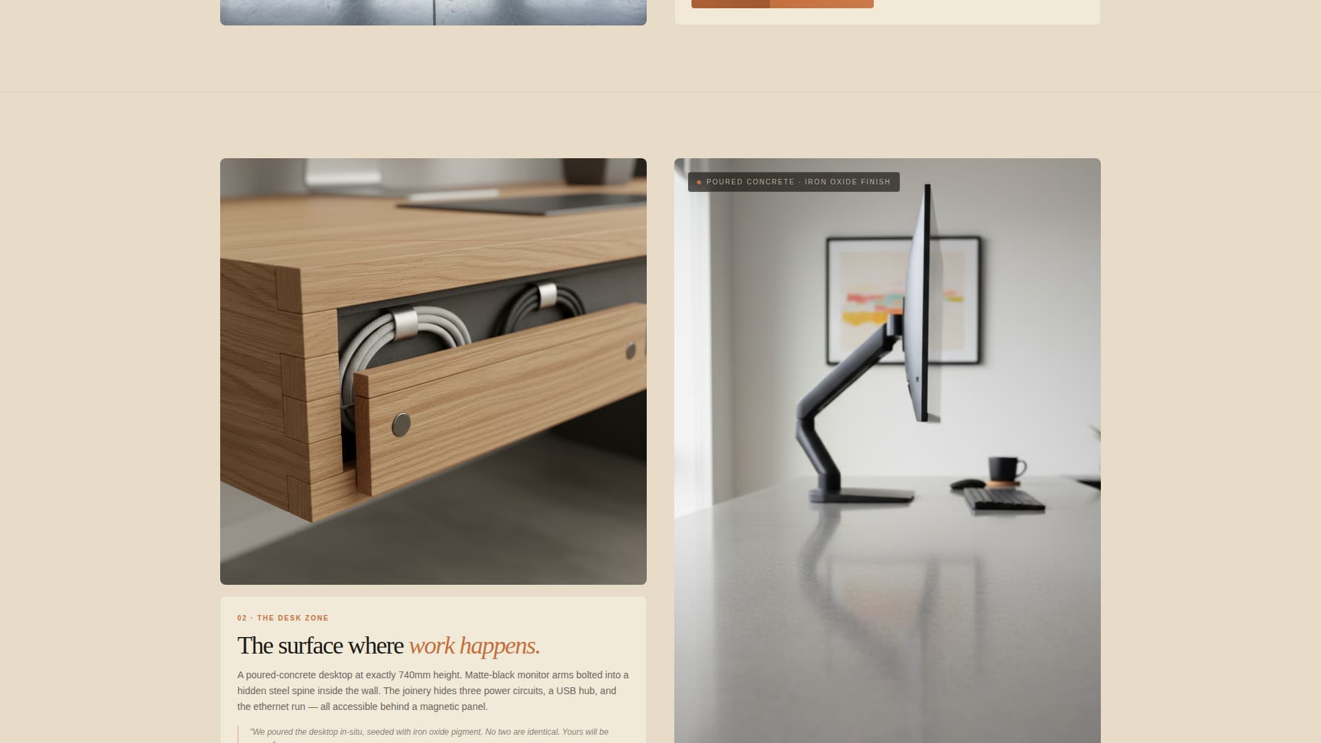 Workspace - Industrial Homeoffice Landing Page Template