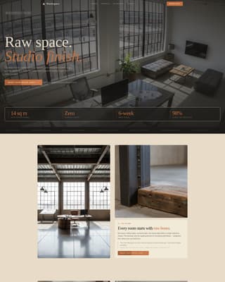 Workspace - Industrial Homeoffice Landing Page Template