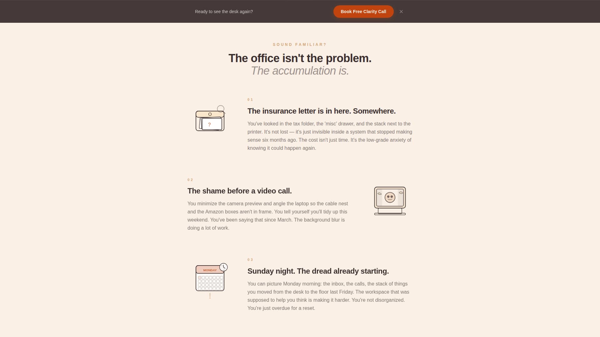 Declutter - Transformative Homeoffice Landing Page Template