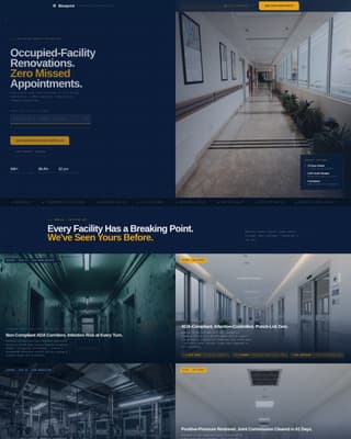 Blueprint - Trusted Healthcareconstruction Landing Page Template