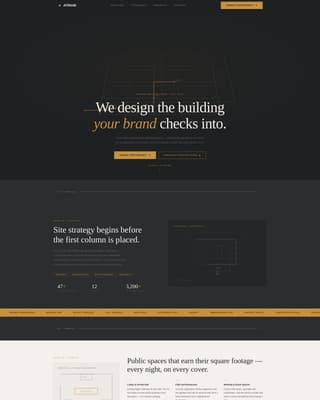 Atrium - Precision Hospitality Landing Page Template