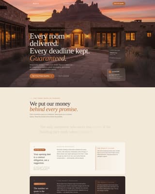Mesa - Ironclad Hotelconstruction Landing Page Template