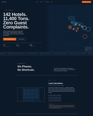 Duct - Precision Hotel HVAC Landing Page Template