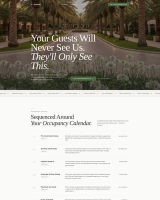 Grounds - Precision Hospitality Landing Page Template