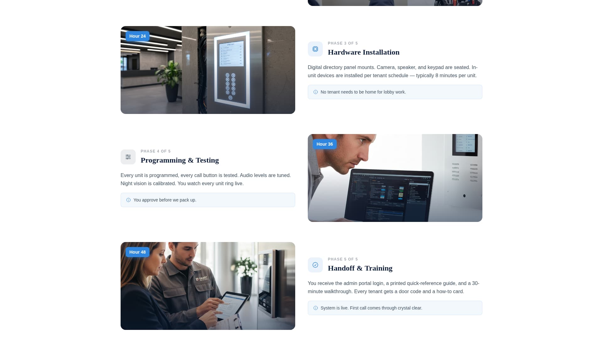 Buzzer - Precision Intercom Landing Page Template