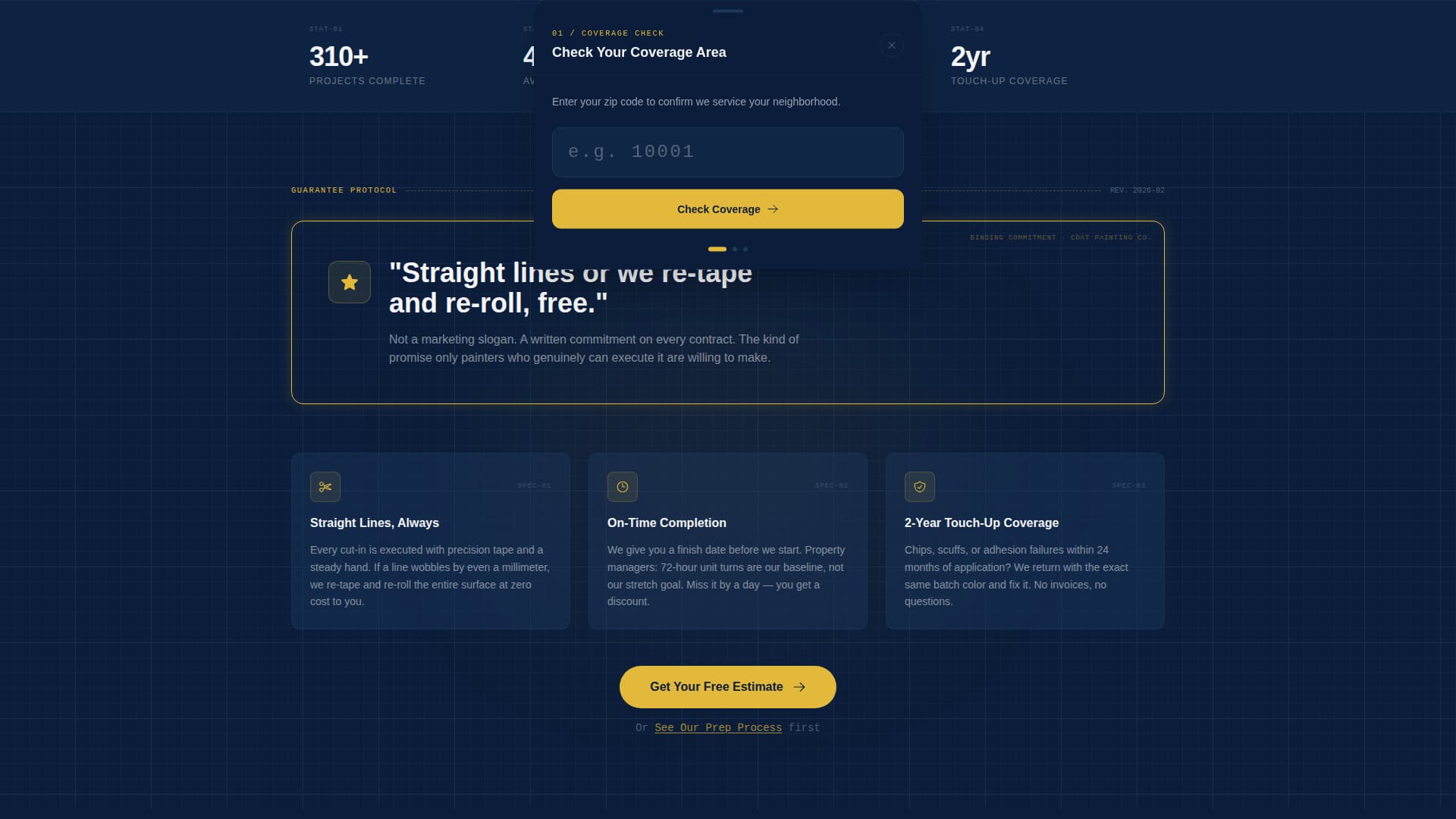 Coat - Precision Interiorpainting Landing Page Template