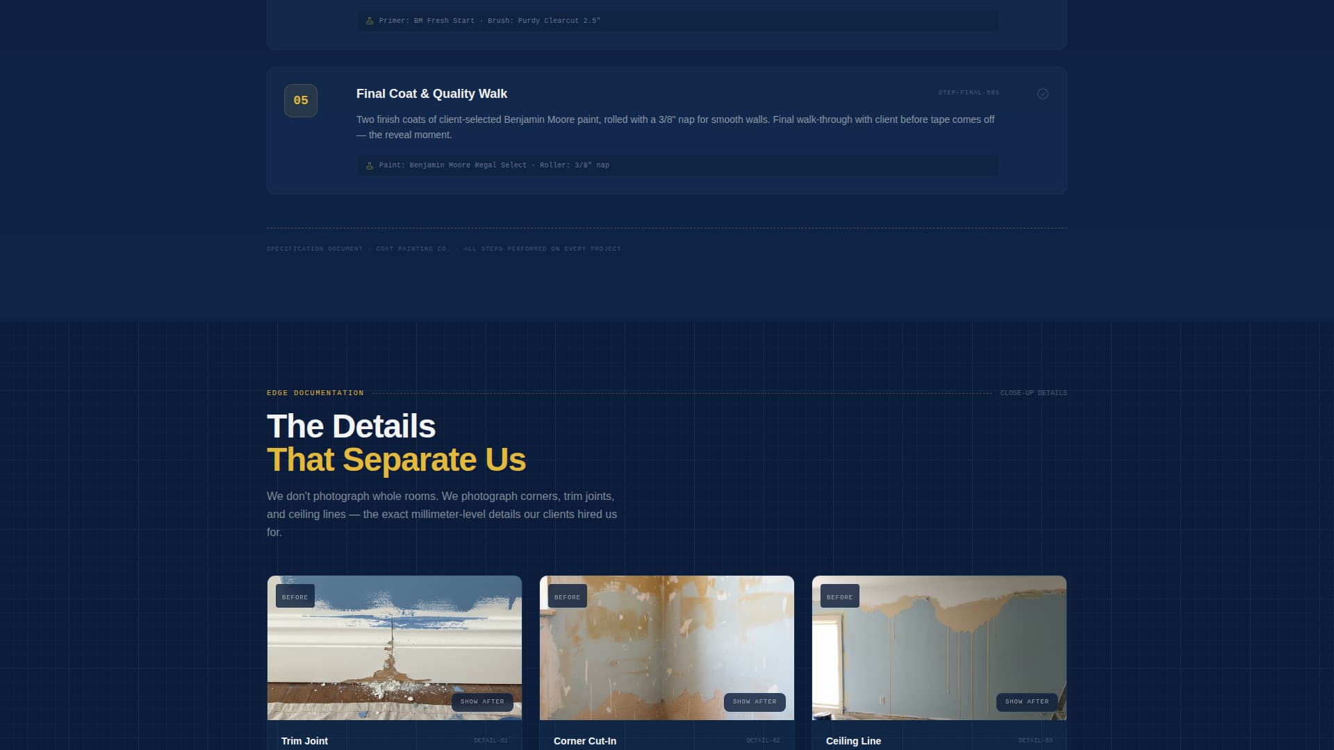 Coat - Precision Interiorpainting Landing Page Template