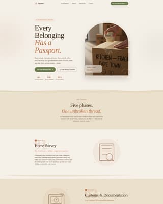 Uproot - Trusted Relocation Landing Page Template