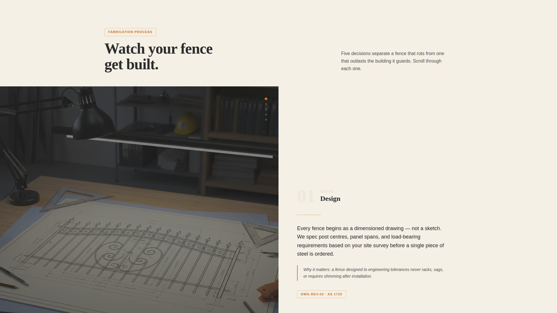 Forge - Precision Ironwork Landing Page Template