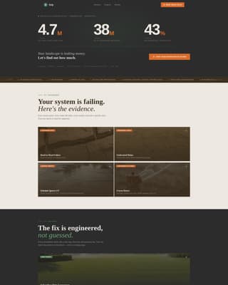 Drip - Precision Irrigation Landing Page Template