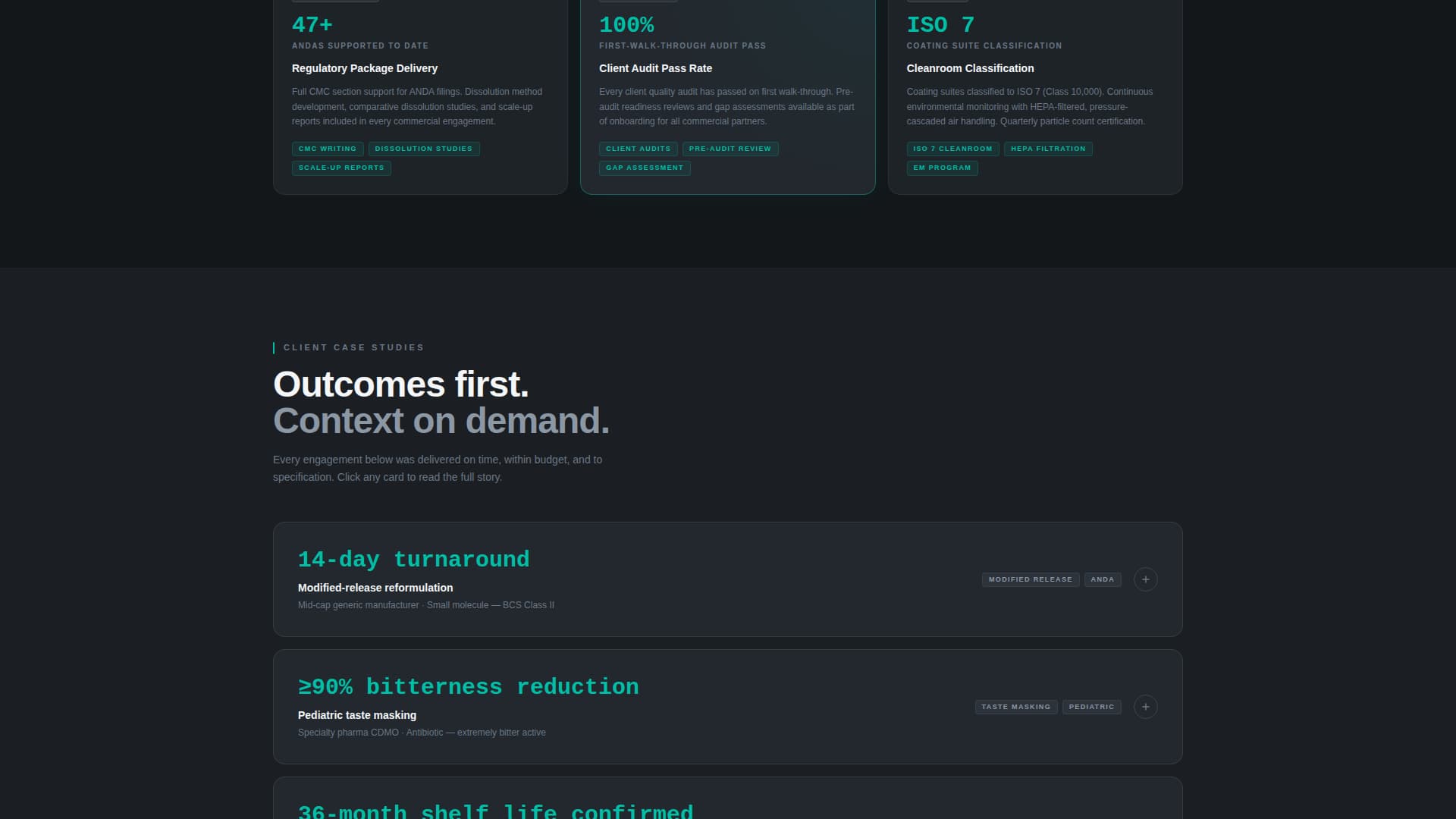 Coat - Precision Pharmaceutical Landing Page Template