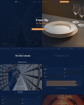 Kiln - Precision Tableware Landing Page Template