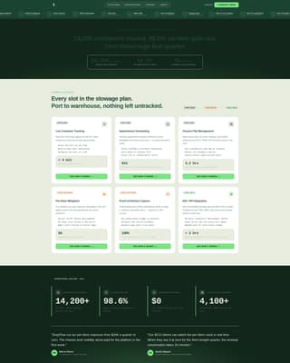 Drayflow - Precision Drayage Landing Page Template