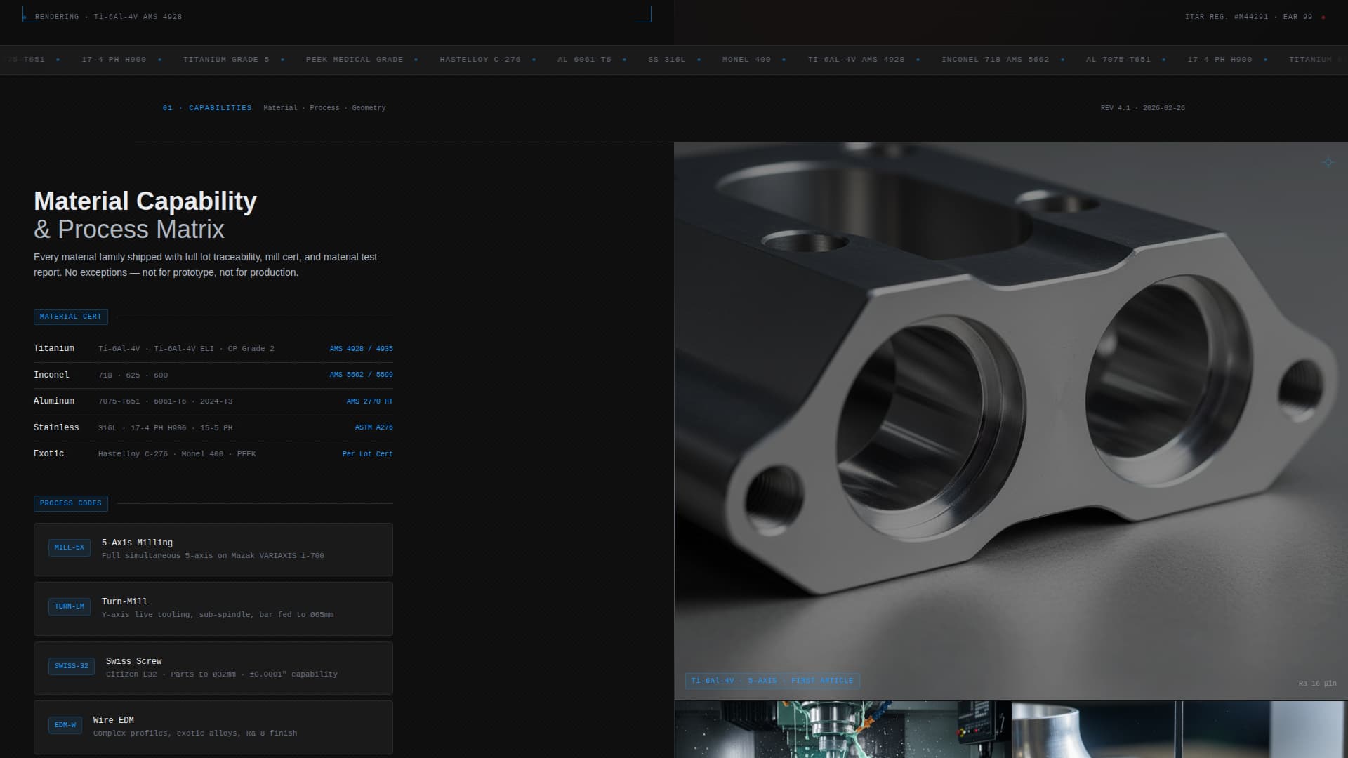 Tolerance - Precision Manufacturing Landing Page Template