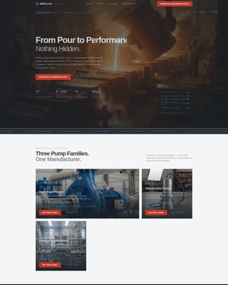 Impeller - Precision Pumpmanufacturer Landing Page Template
