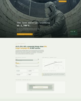 Kiln - Authoritative Refractory Landing Page Template