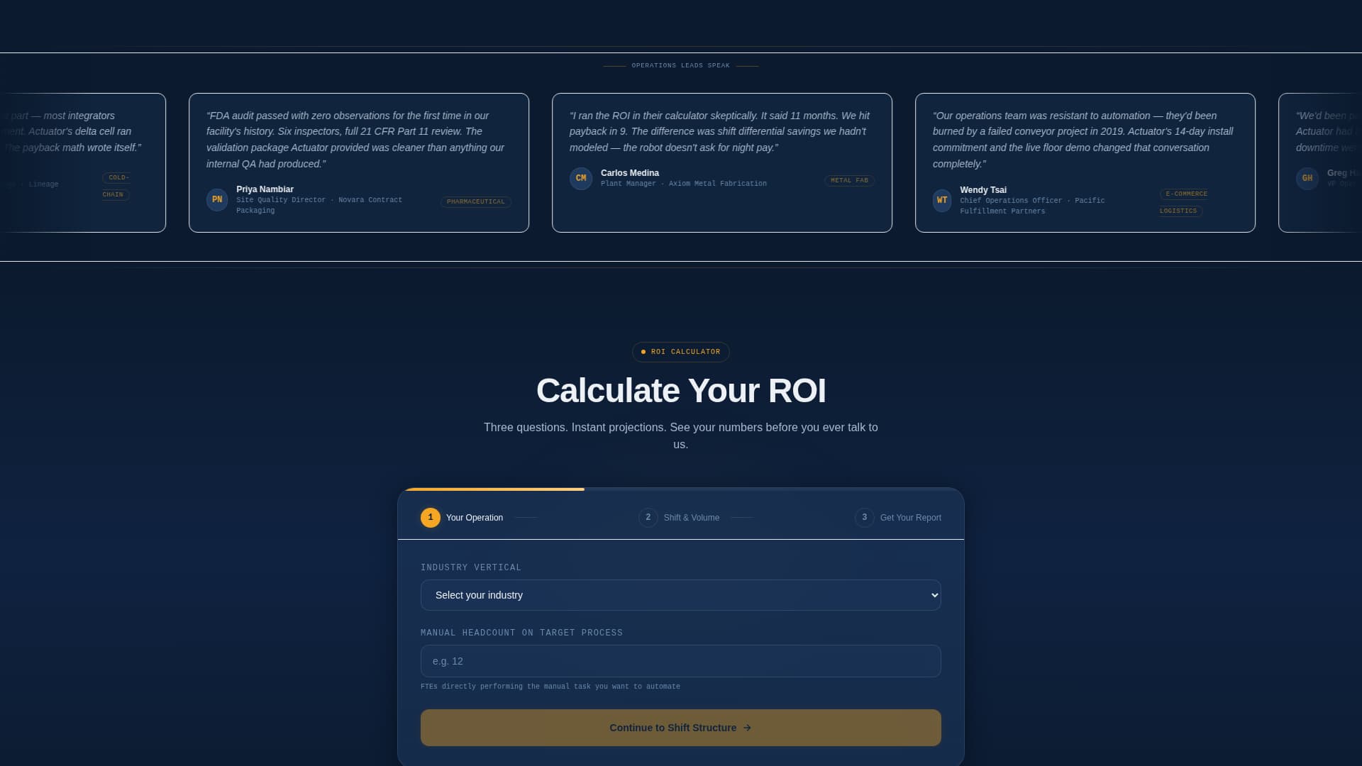 Actuator - Precision Automation Landing Page Template