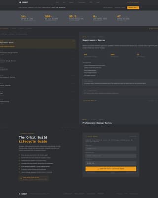 Orbit - Transparent Satellite Landing Page Template
