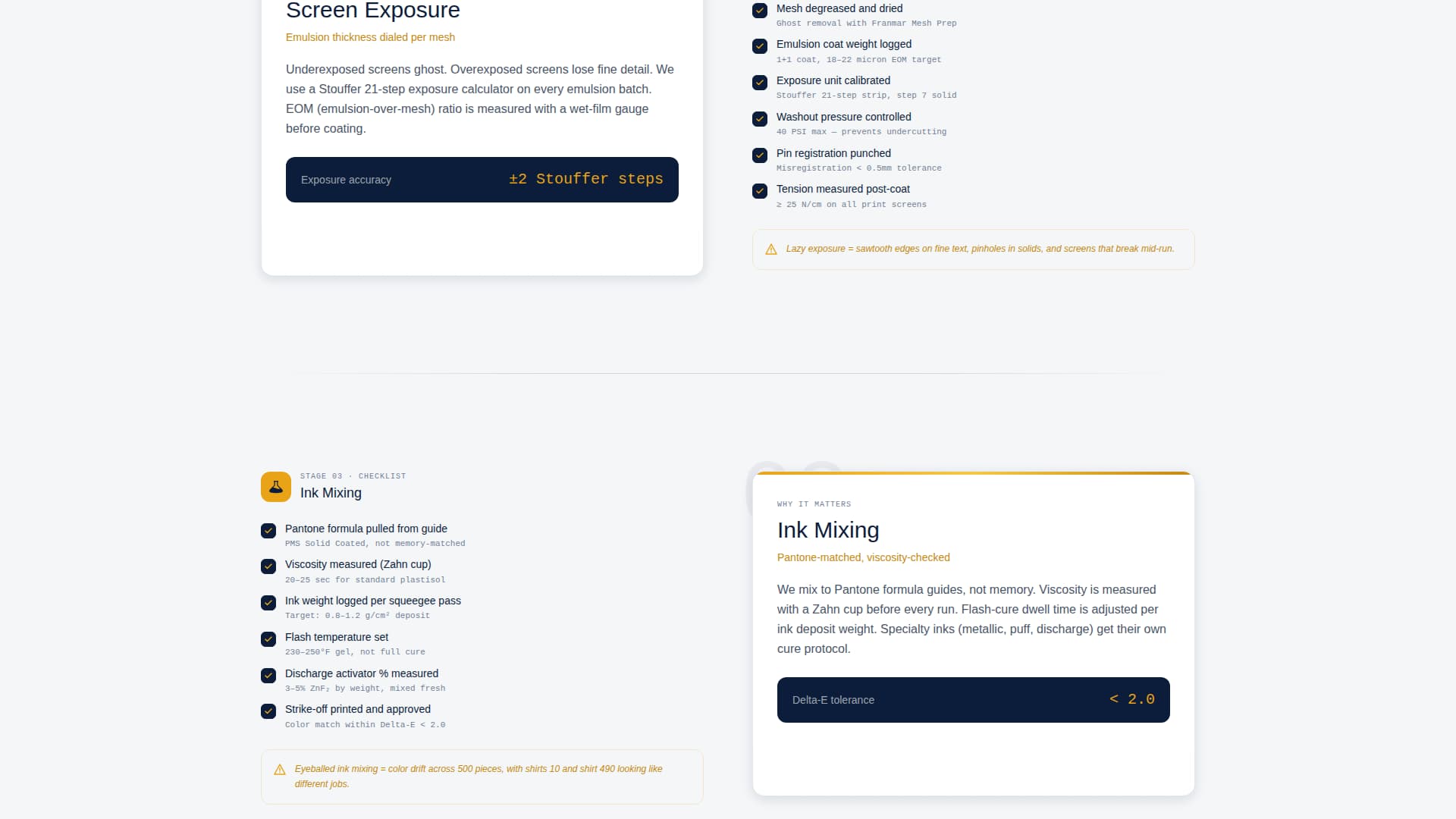 Press - Precision Screenprinting Landing Page Template
