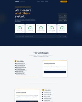 Press - Precision Screenprinting Landing Page Template