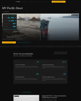 Scrap - Precision Shiprecycling Landing Page Template