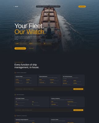 Helm - Precision Maritime Landing Page Template