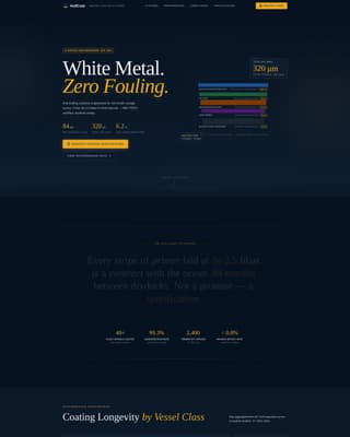 Hullcoat - Authoritative Marine Landing Page Template