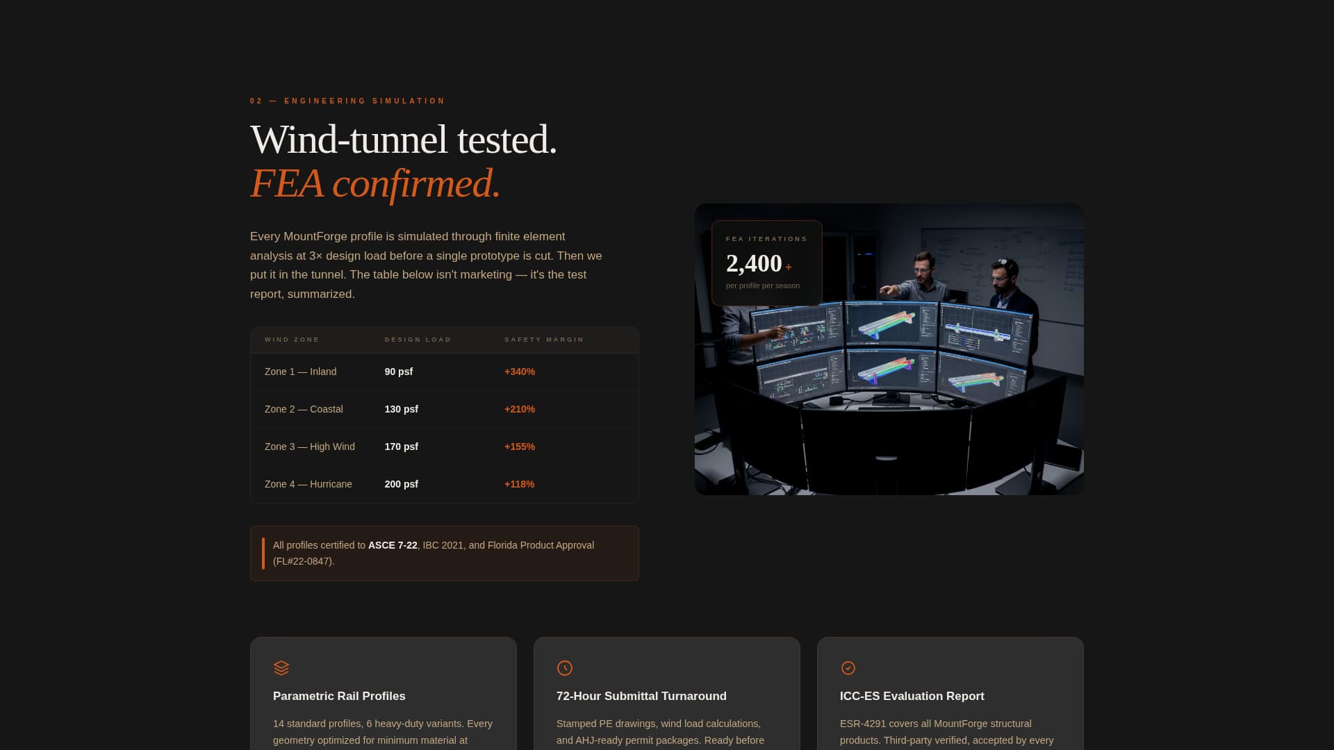 Mountforge - Industrial Solarracking Landing Page Template