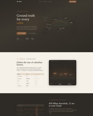 Signal - Precision Groundstation Landing Page Template