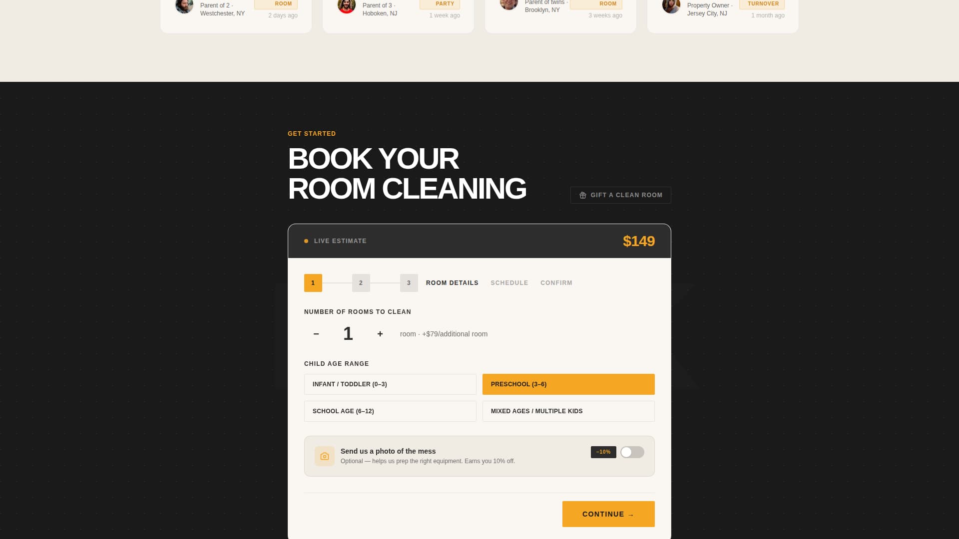 Tidy - Spotless Kidsroom Landing Page Template