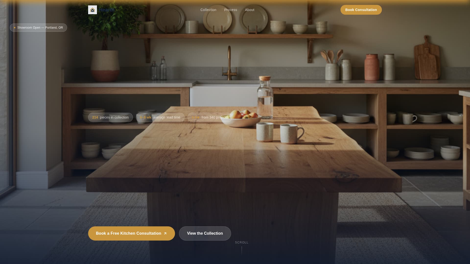 Kitchen Renovation Professional Website Template