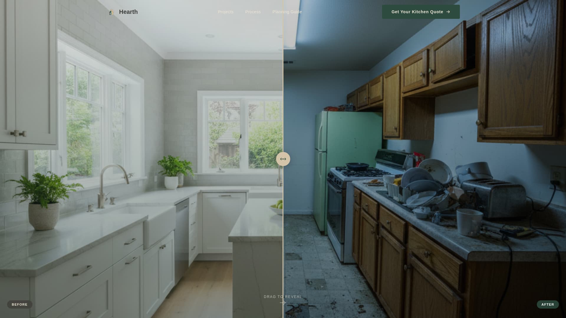 Hearth - Transformative Kitchenremodeling Landing Page Template