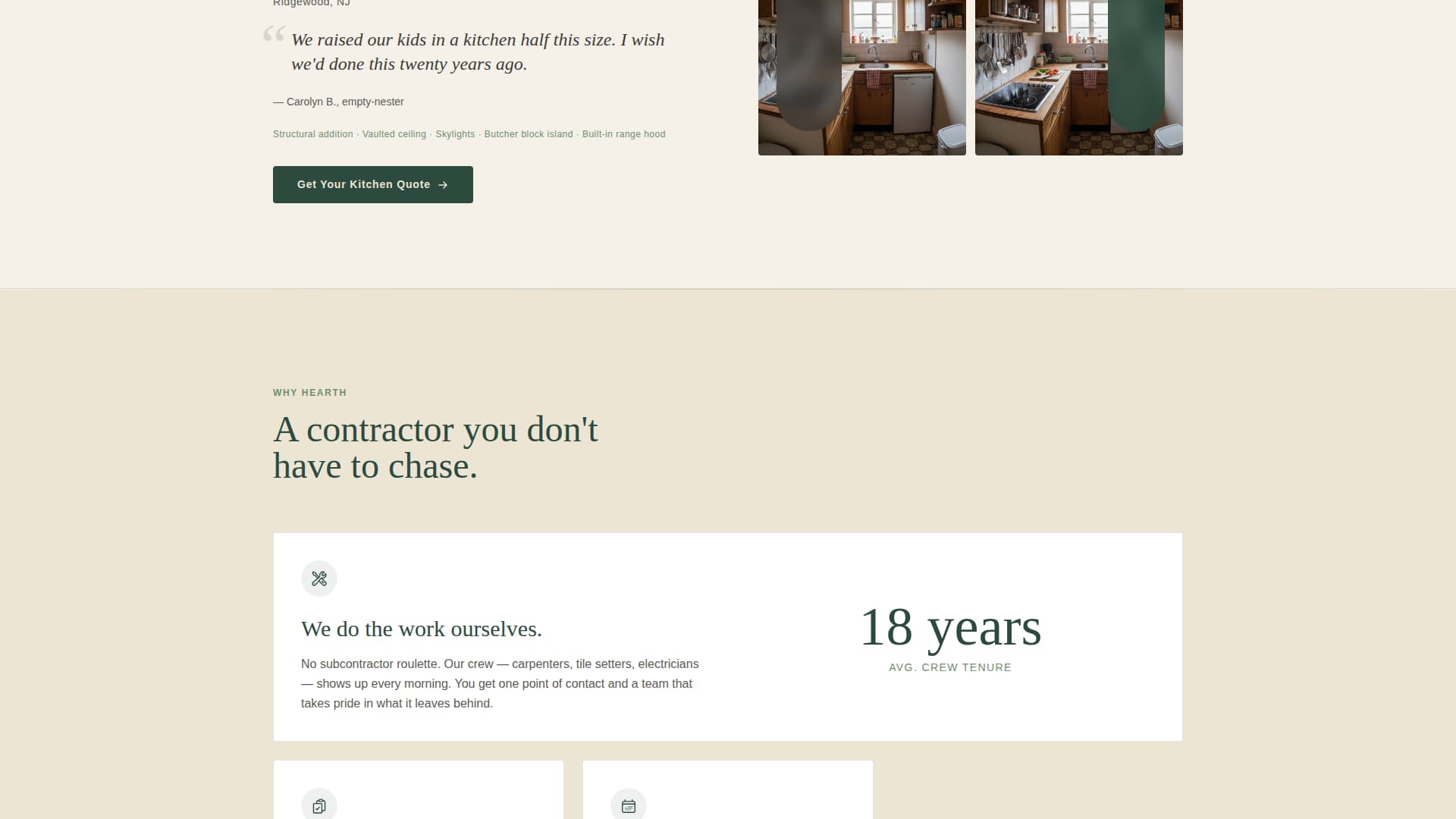 Hearth - Transformative Kitchenremodeling Landing Page Template