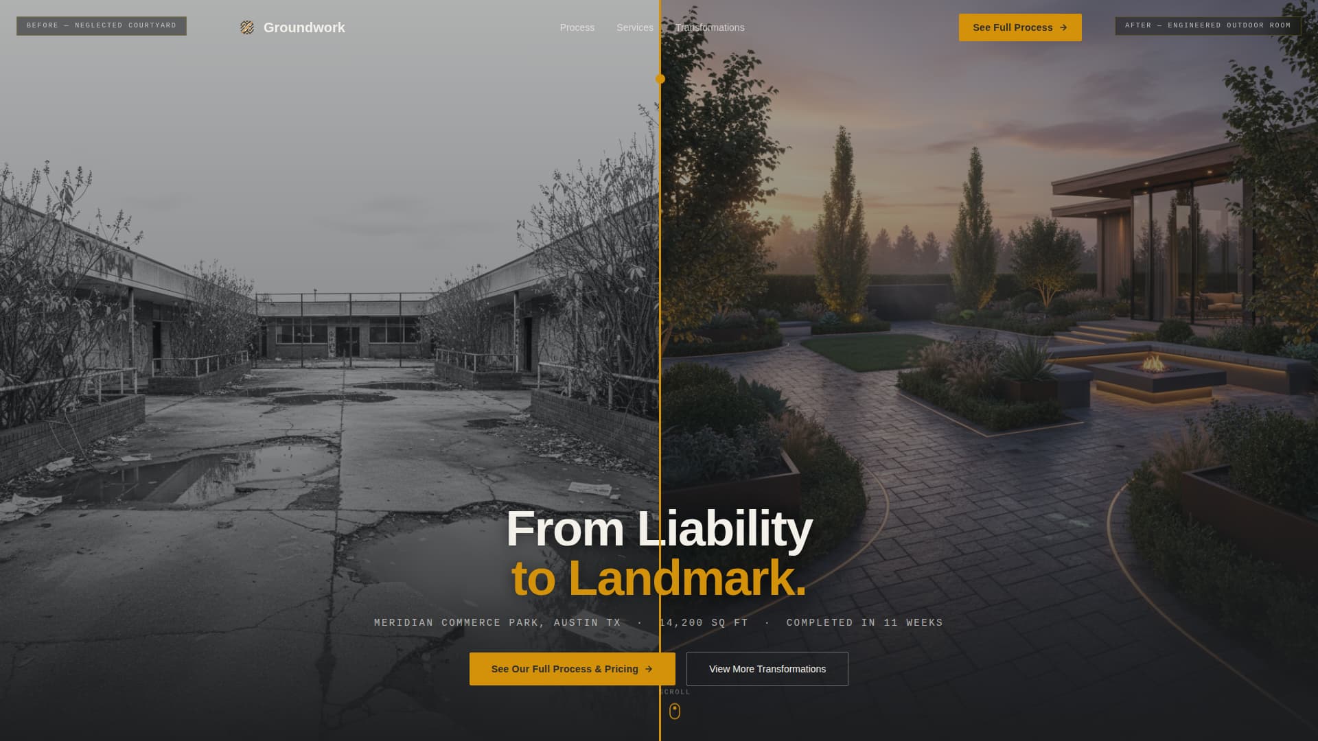 Groundwork - Precision Landscaping Landing Page Template
