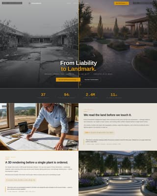 Groundwork - Precision Landscaping Landing Page Template