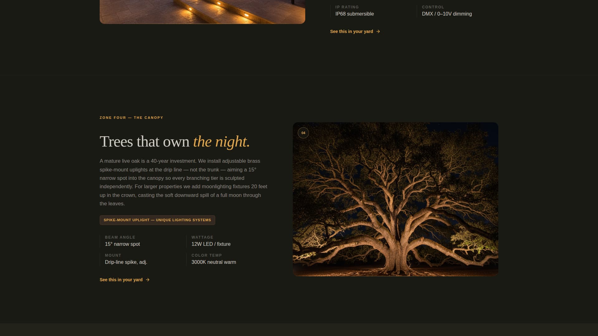 Lumens - Dramatic Landscape Landing Page Template