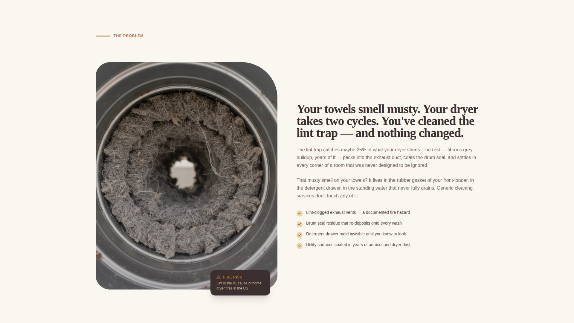 Washday - Trusted Laundryroom Landing Page Template