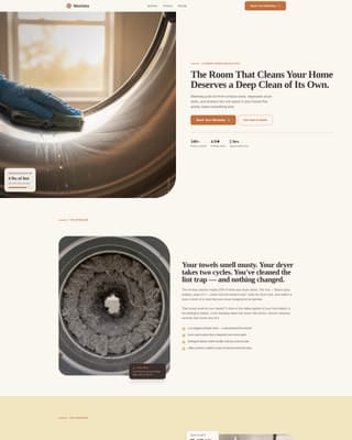 Washday - Trusted Laundryroom Landing Page Template