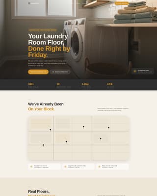 Underfoot - Trusted Flooring Landing Page Template