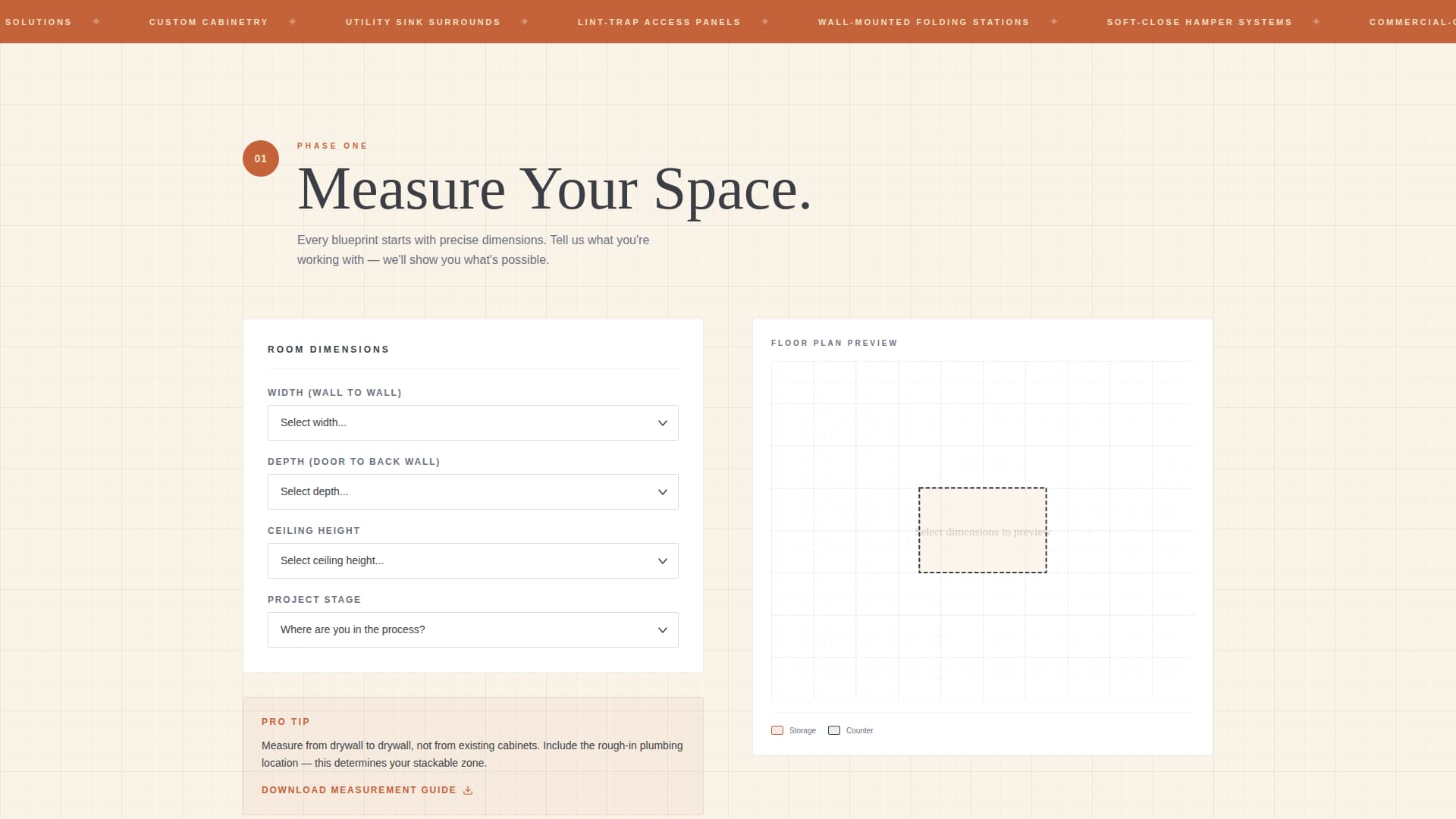 Blueprint - Precision Laundry Landing Page Template