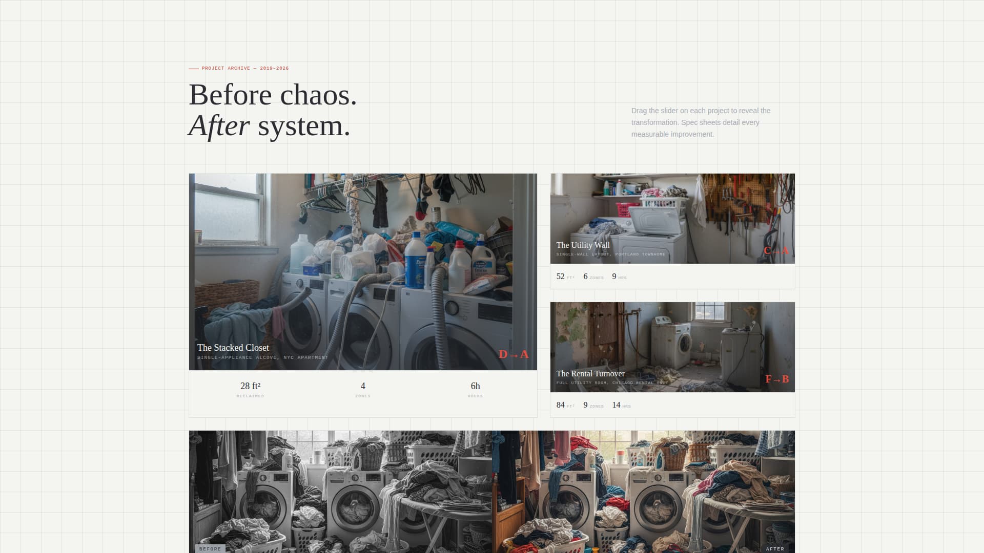 Fold - Precision Laundryroom Landing Page Template