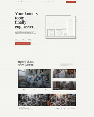 Fold - Precision Laundryroom Landing Page Template